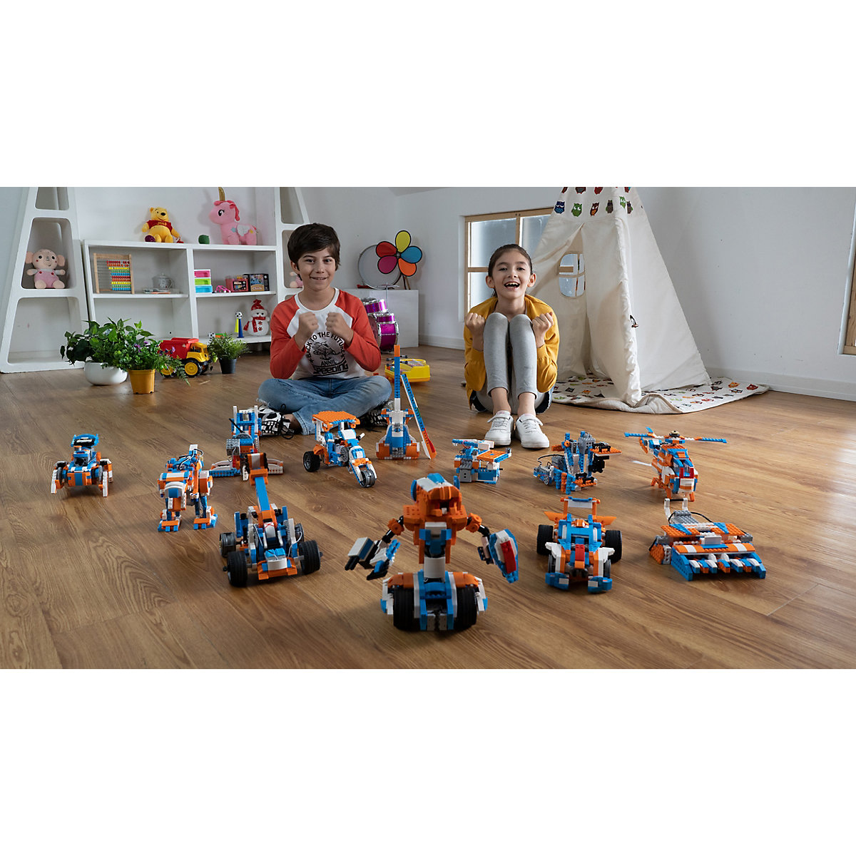 Robot X 12-in-1 Roboter-Kit aus Klemmbausteinen - LEGO®-kompatibel