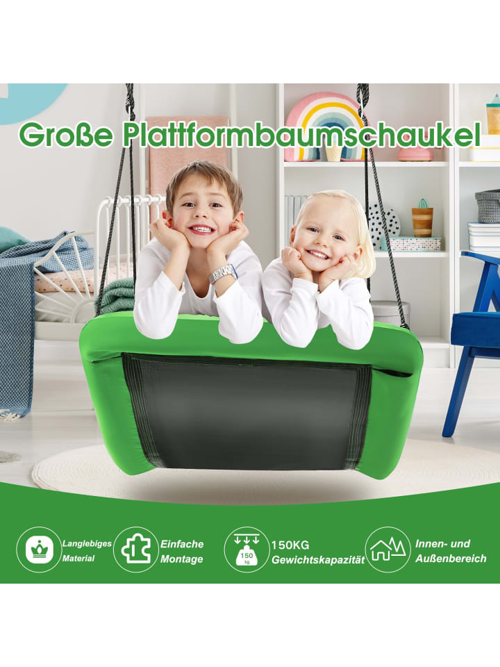 COSTWAY Nestschaukel in Grün günstig kaufen 80x150cm