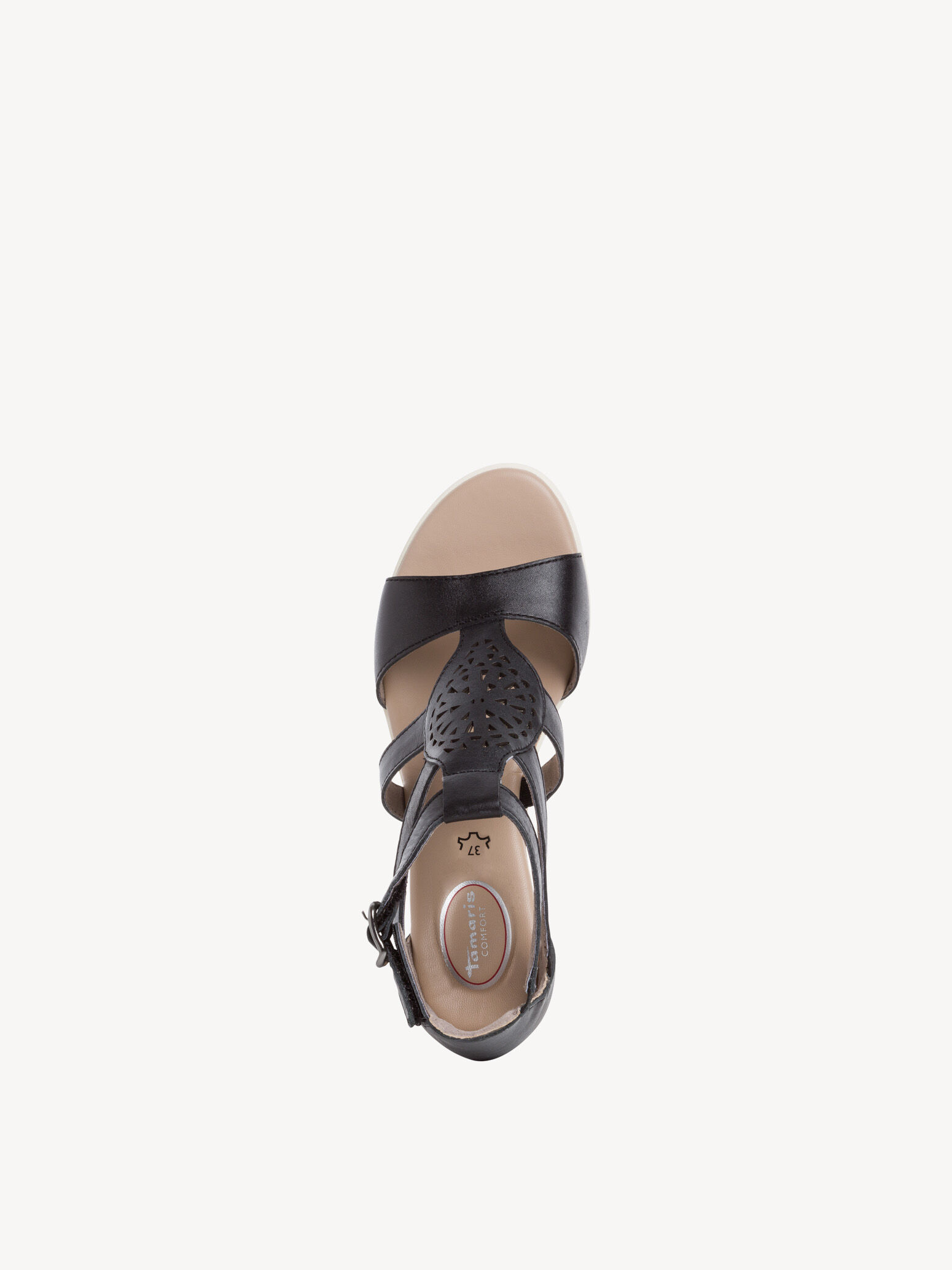 Sandale en cuir - noir