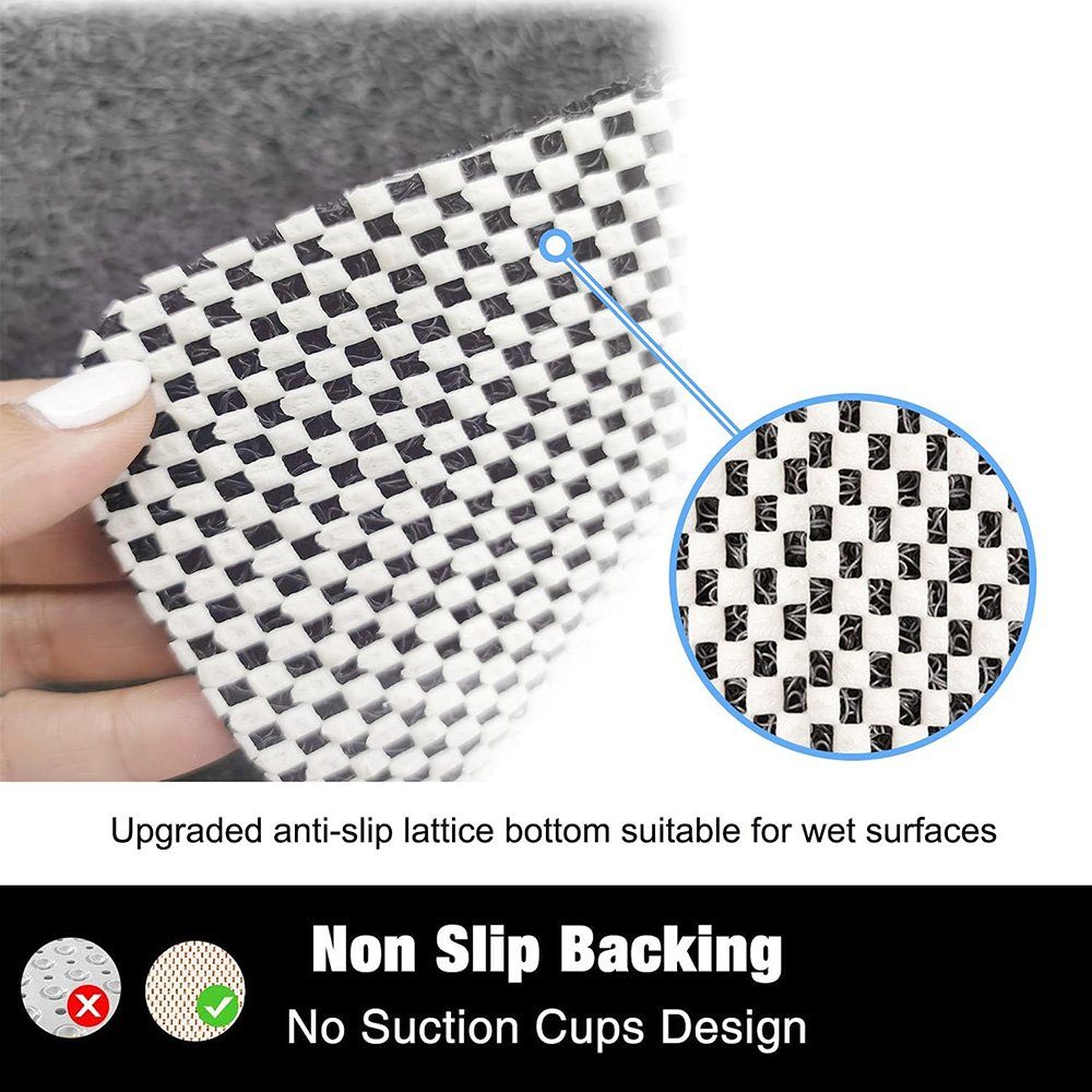 Badematte Duschmatte rutschfeste Luffa-Duschmatte Deliana.home, PVC, Geeignet für Innen Dusche rutschfeste Bad Matte