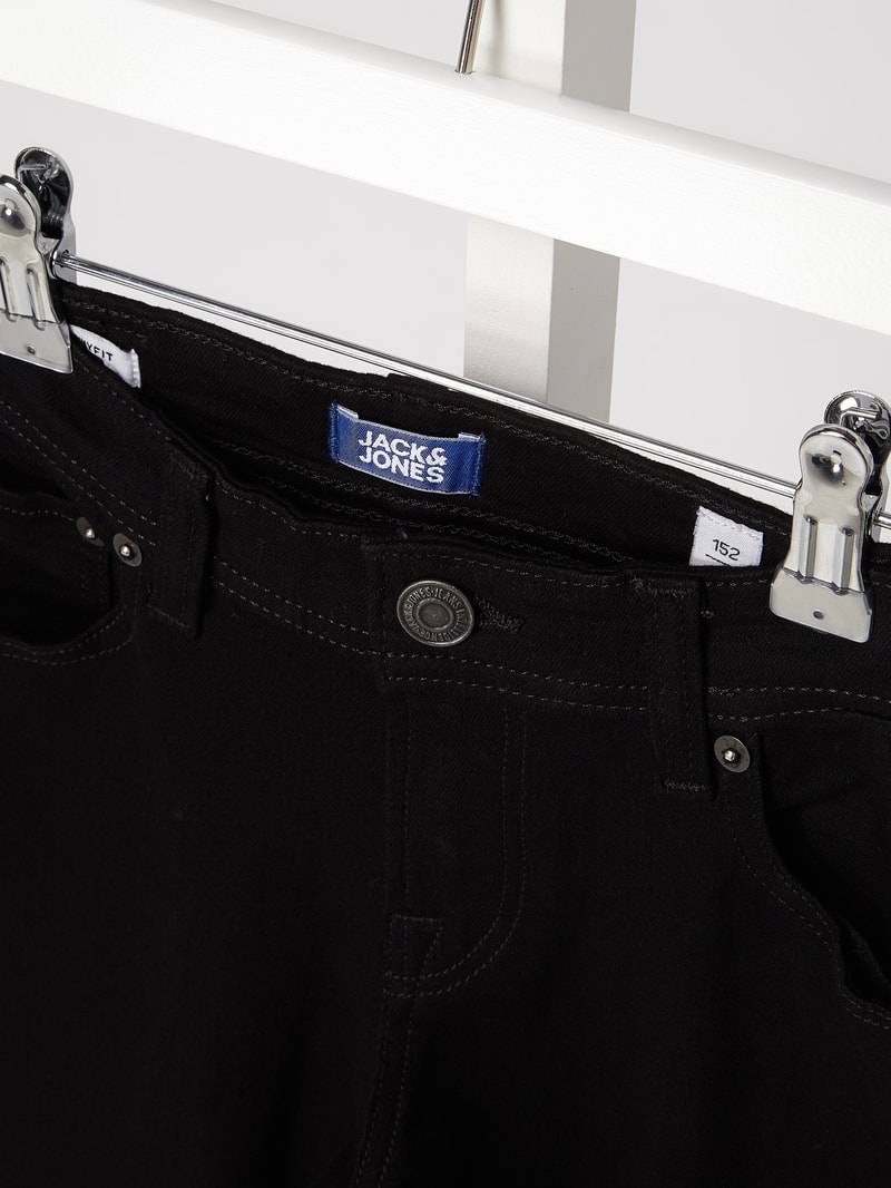 Coloured Skinny Fit Jeans in schwarz