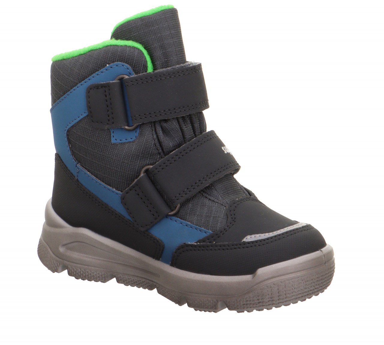 MARS - Grau/Grün Boots mit Klettverschluss