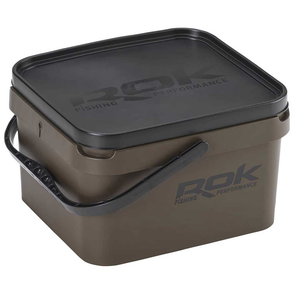 Rok 10L Grüner quadratischer Eimer mit Deckel