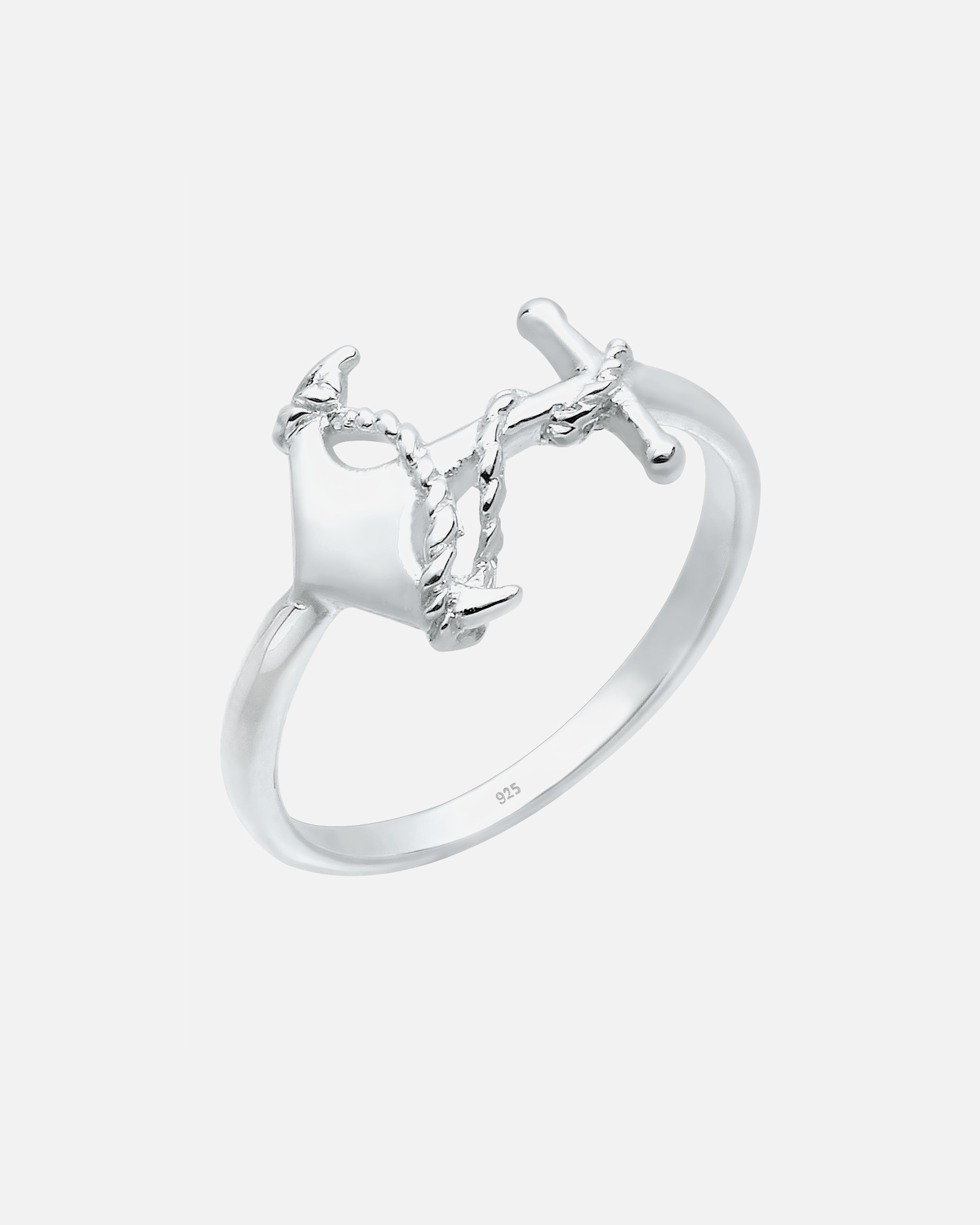 Símbolo de ancla marítima lúdica para mujer de Elli en plata de ley 925
