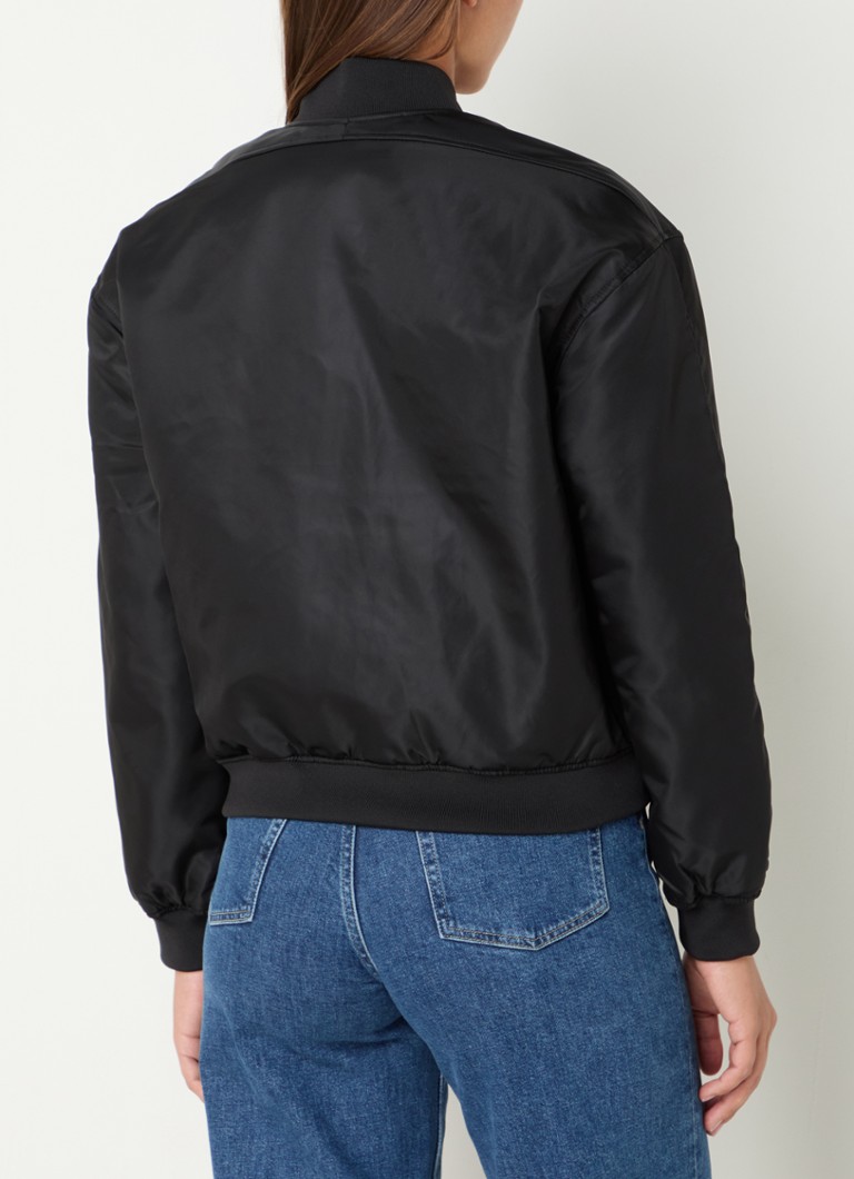 Calvin Klein Quilted bomber jacket with flap pockets