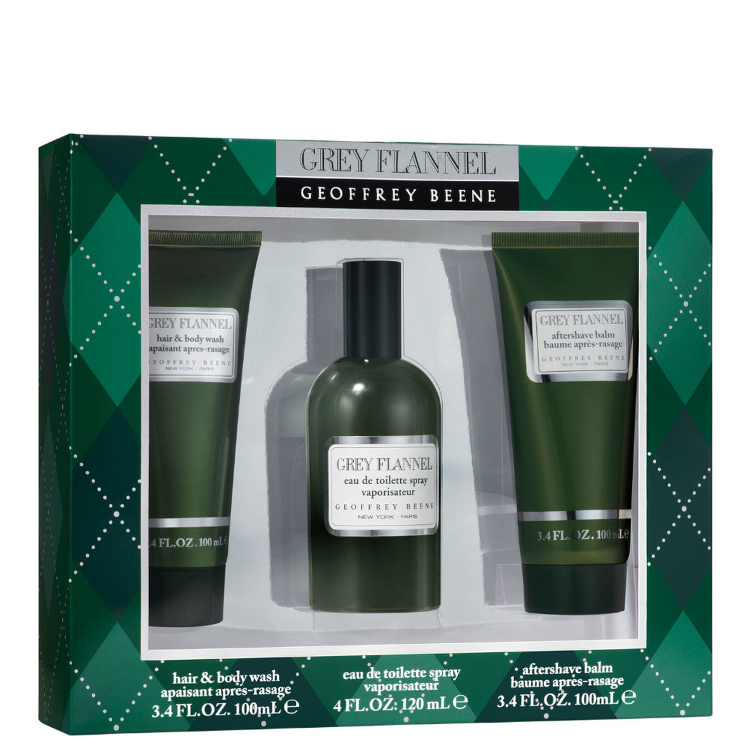 Geoffrey Beene Grey Flannel Coffret Eau de Toilette 120 ml + 2 Produits