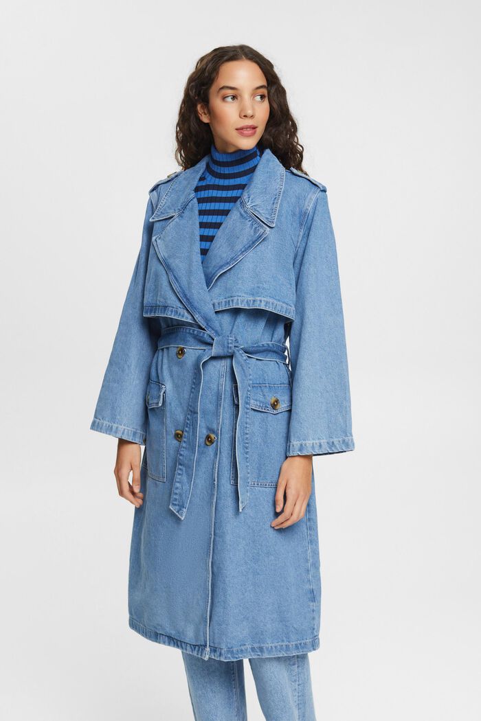 Denim-Trenchcoat