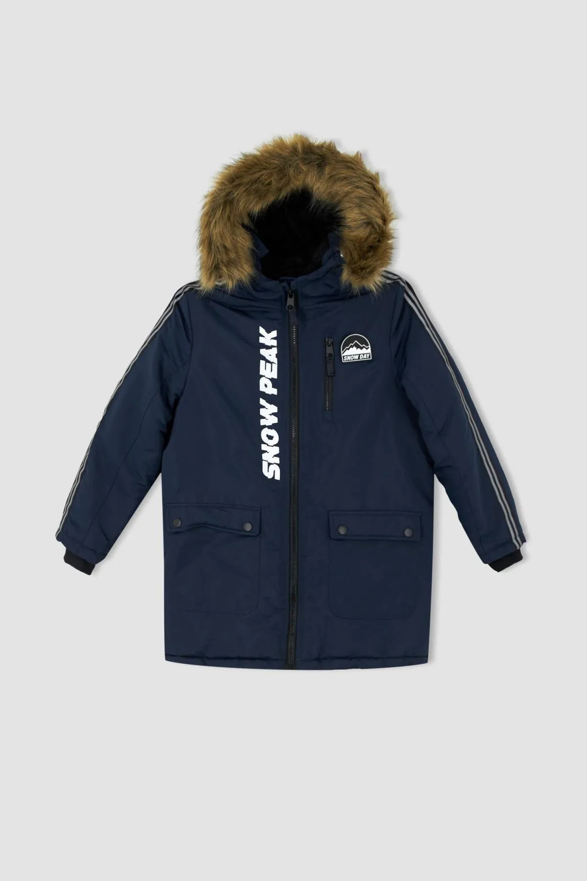 DeFacto  Jungenparka mit Kapuze und Plüschfutter