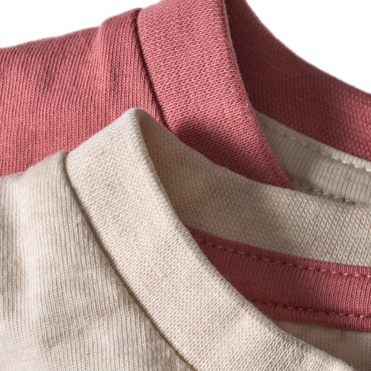 T-Shirts, rosa + beige, Gr. 110, 2 St