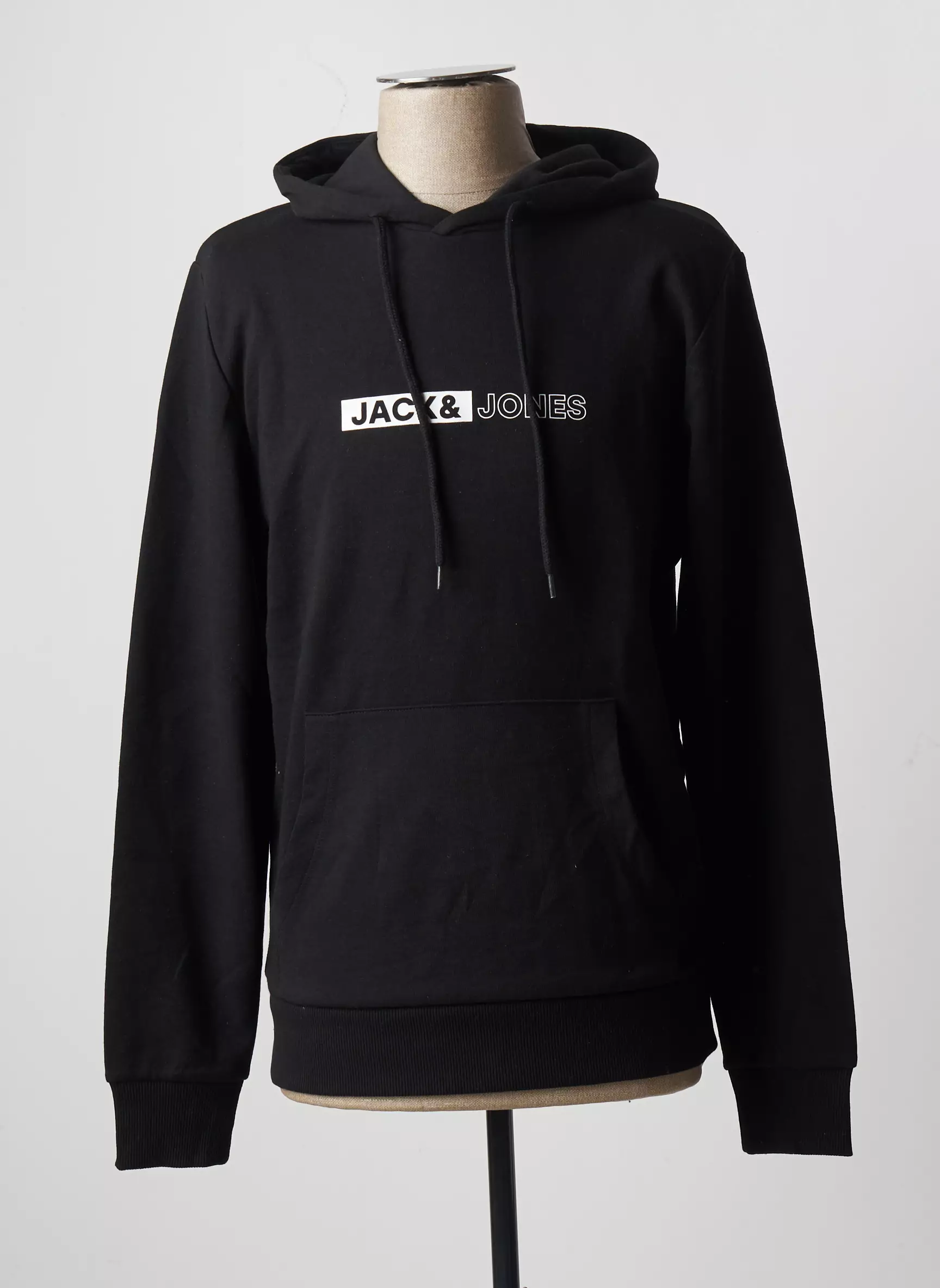 Jack Jones Sweat Capuche Homme couleur noir