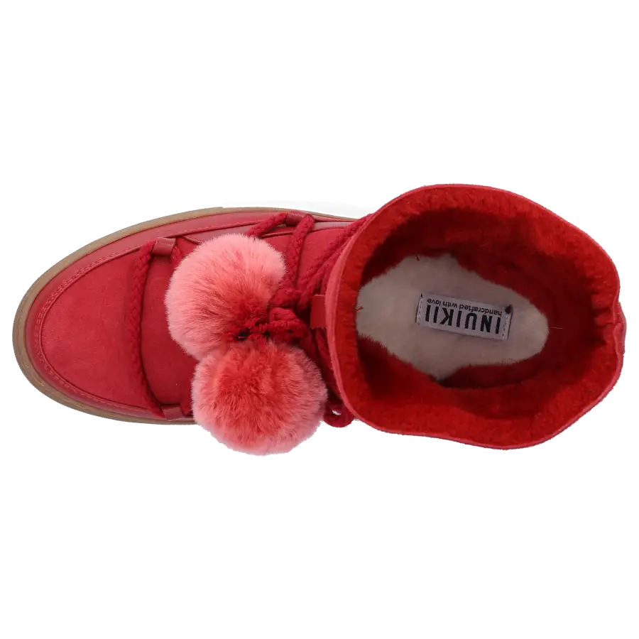 INUIKII - Snowboots 20100 Kalbsleder Bommel rot - rot