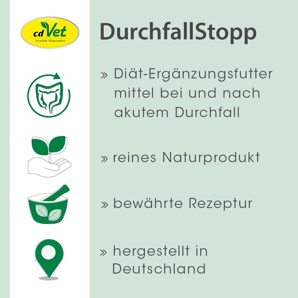 cdVet Ergänzungsfutter & Aufzucht cdVet DurchfallStopp 150 g