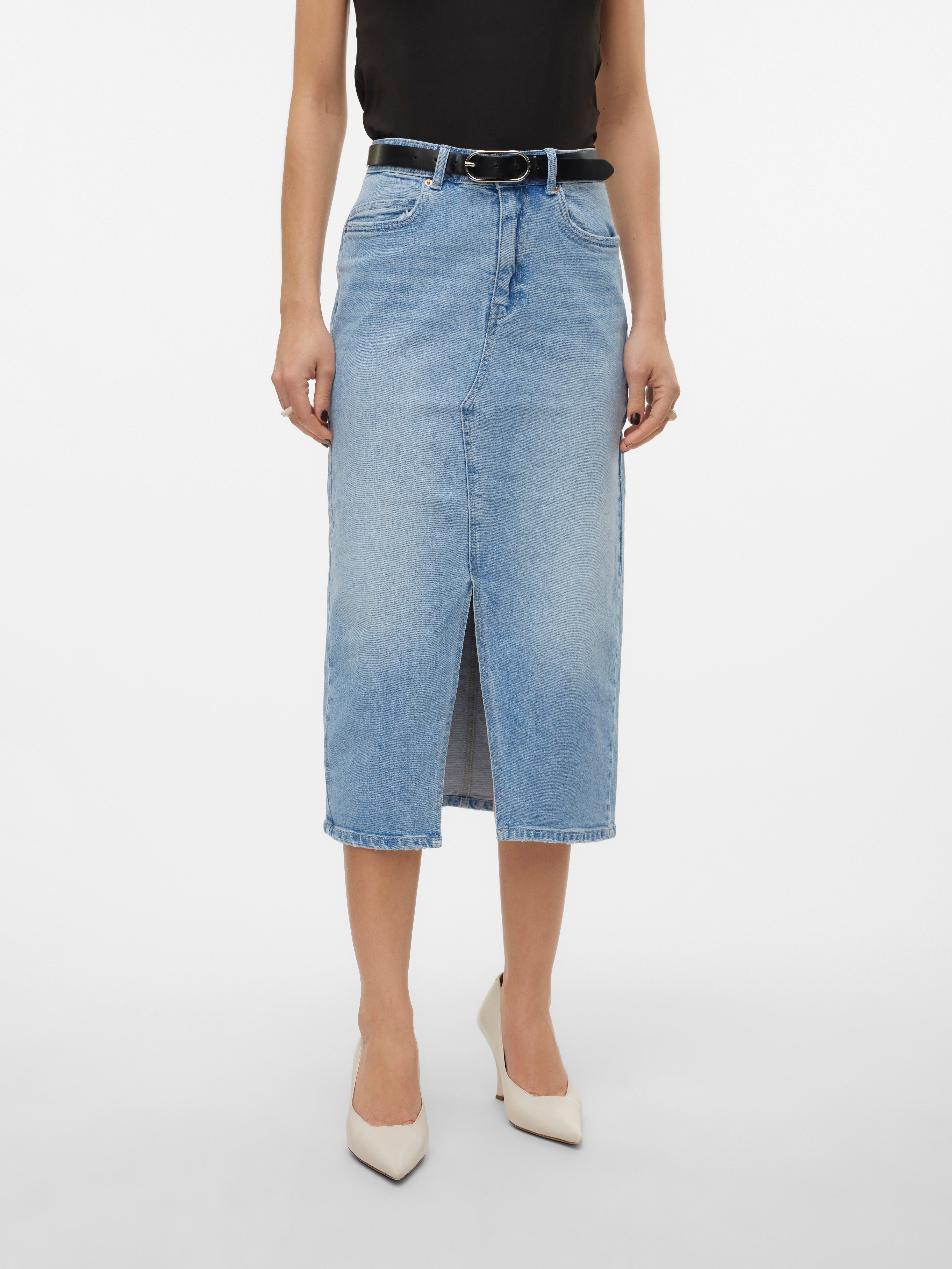 VMVERI Hohe Taille Langer Rock
