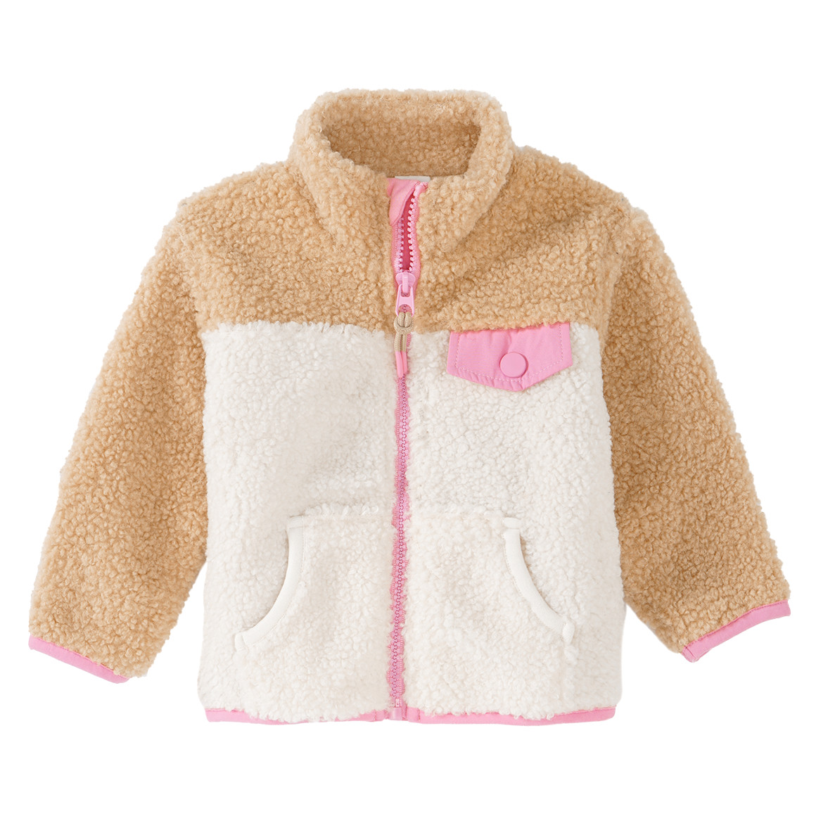 Baby Teddyjacke mit Reißverschluss