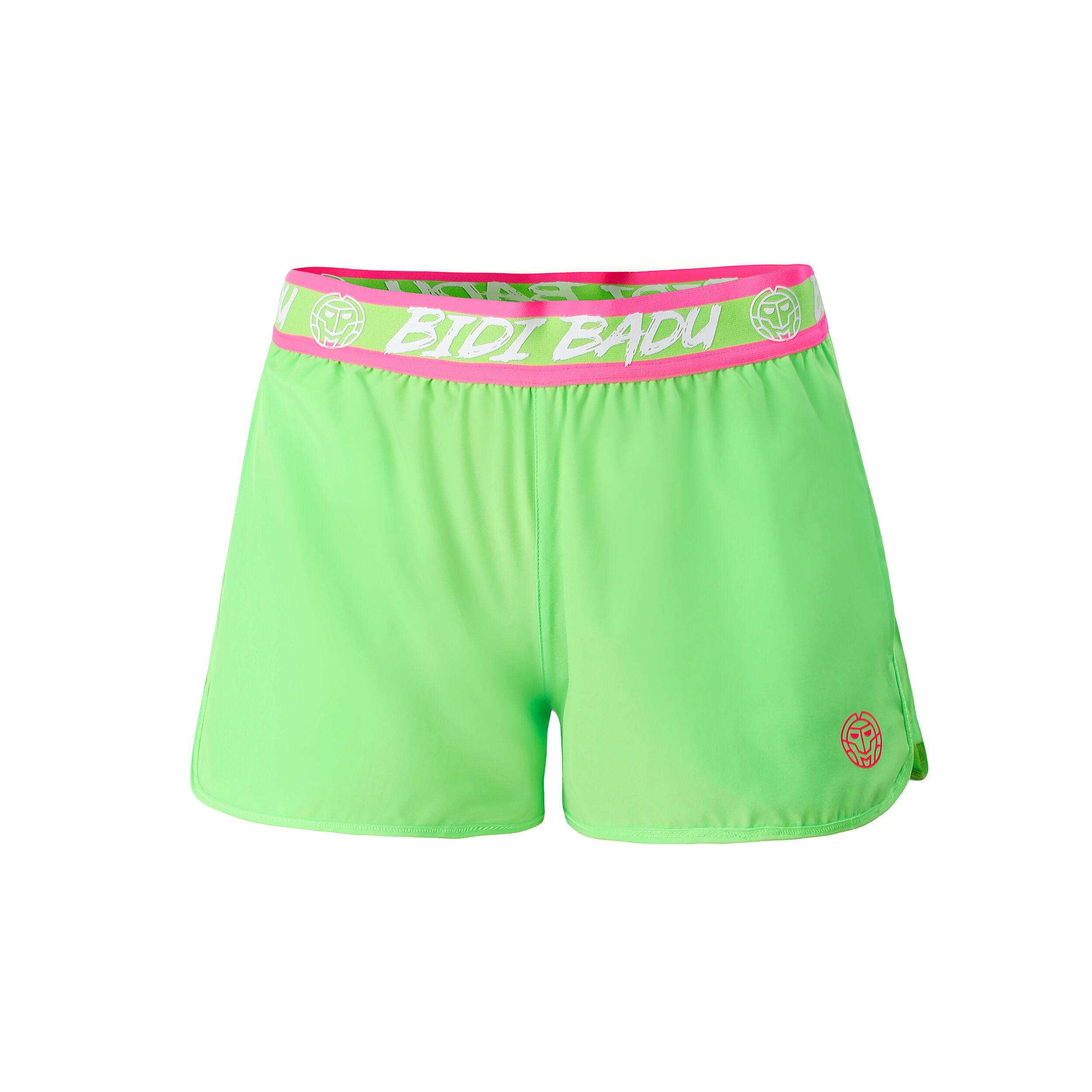 Tiida Tech 2in1 Shorts Damen - Neongrün, Pink