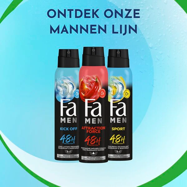Fa Men Attraction Force -deodorantti ja vartalosuihke 150ml