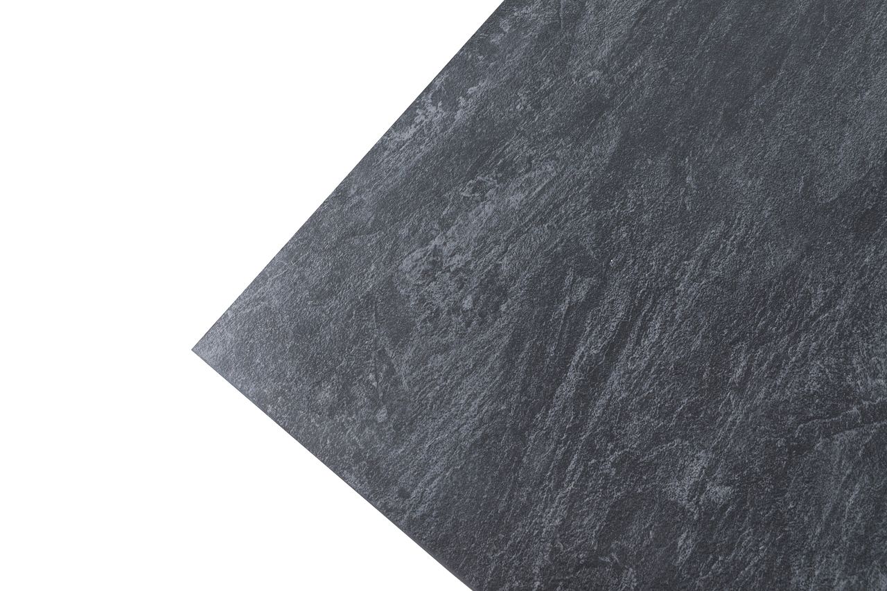 byLiving SHINE Tisch, Breite 110 cm, Metall schwarz pulverbeschichtet, Beton-Optik
