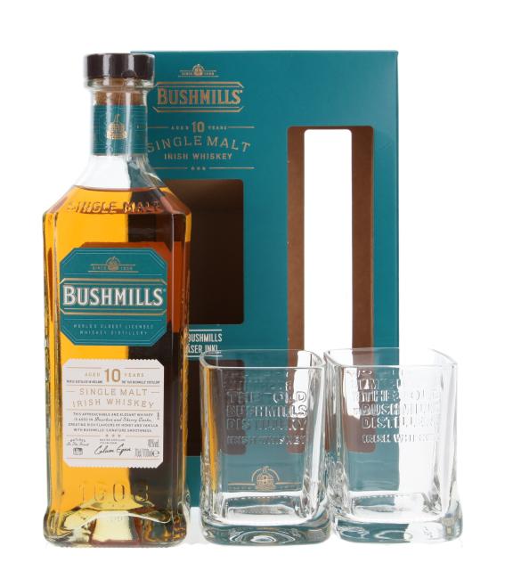 Bushmills mit 2 Gläsern 0,7 l·40 % vol