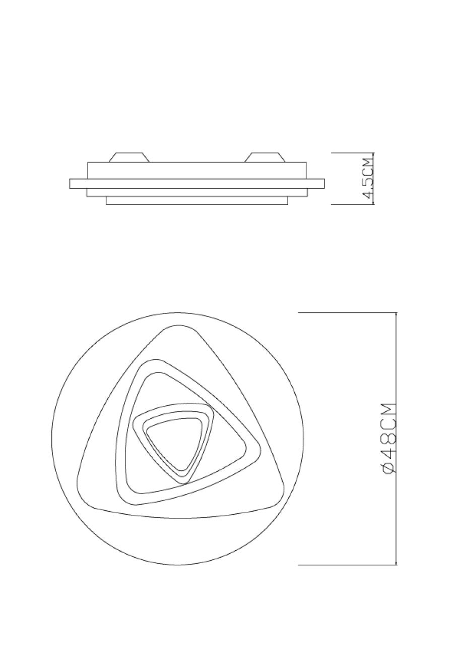 Globo Lighting - SABATINO - Deckenleuchte Metall weiß, LED