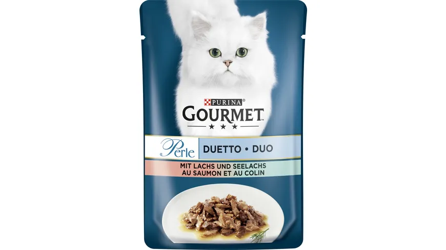 PURINA GOURMET Perle Duetto mit Lachs und Seelachs 85 g