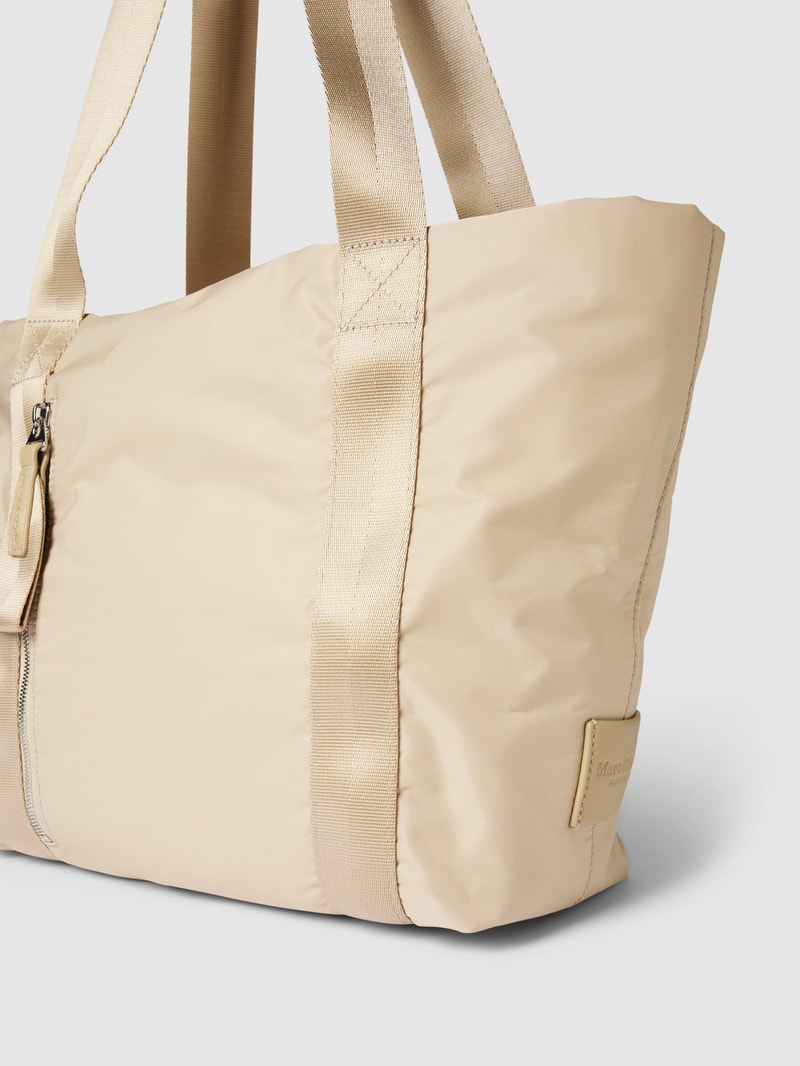 Shopper mit Label-Detail Modell 'ELIF' in sand