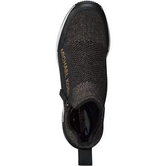 Michael Kors Willis Wedge Trainer in schwarz