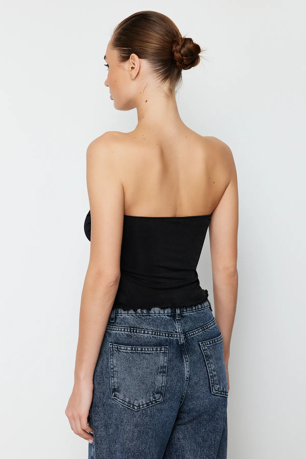 Trendyol Collection  Schwarze Strickbluse TWOSS24BZ00204