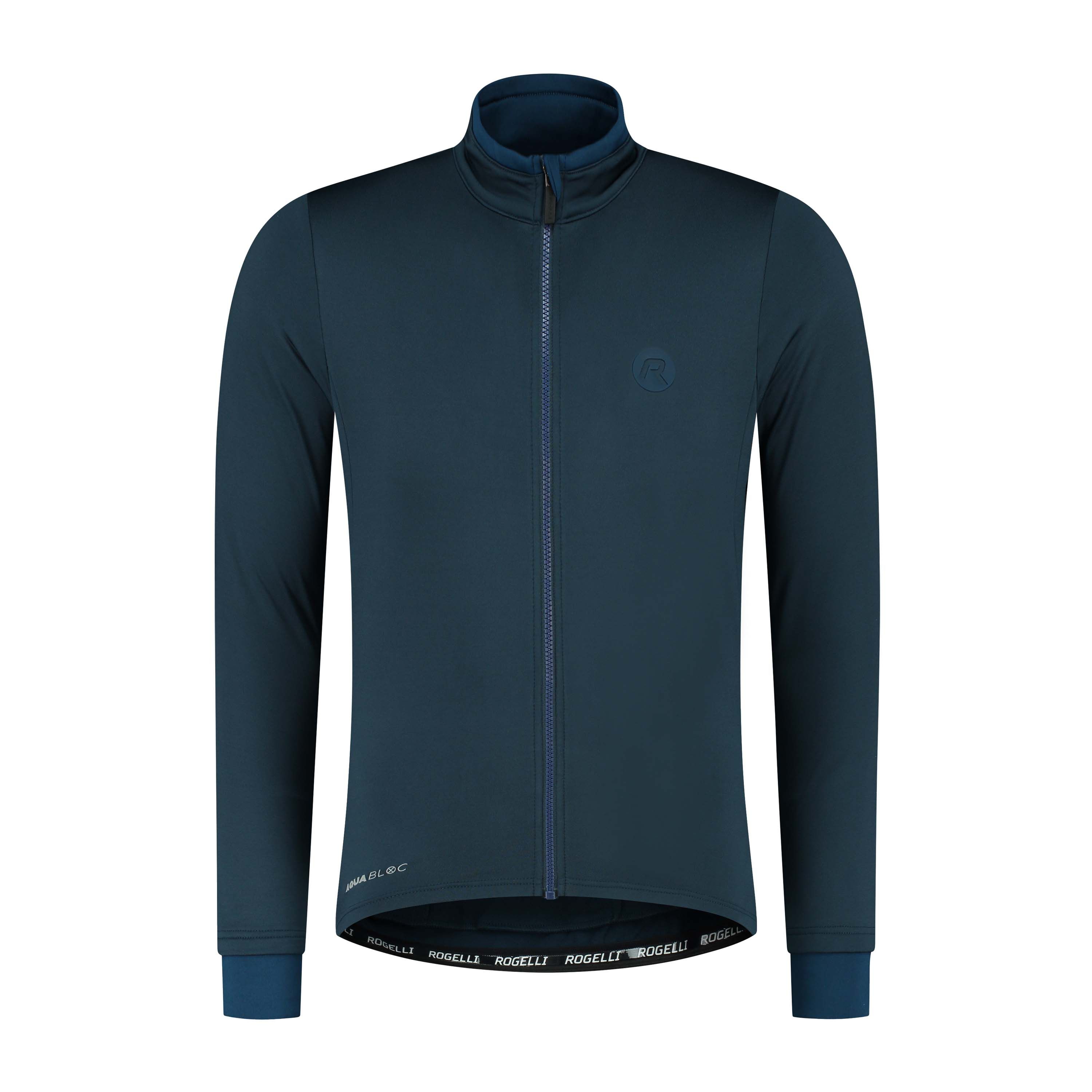 Rogelli Essential Blue Herren Langarm-Radtrikot