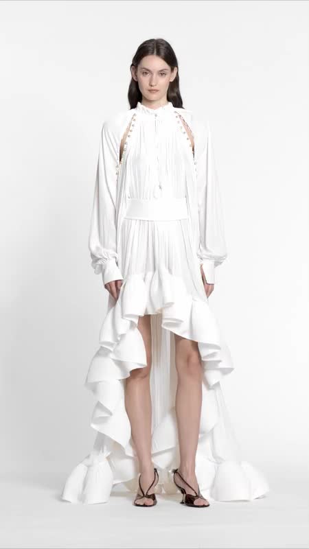 ROBE CHARMEUSE ASYMÉTRIQUE