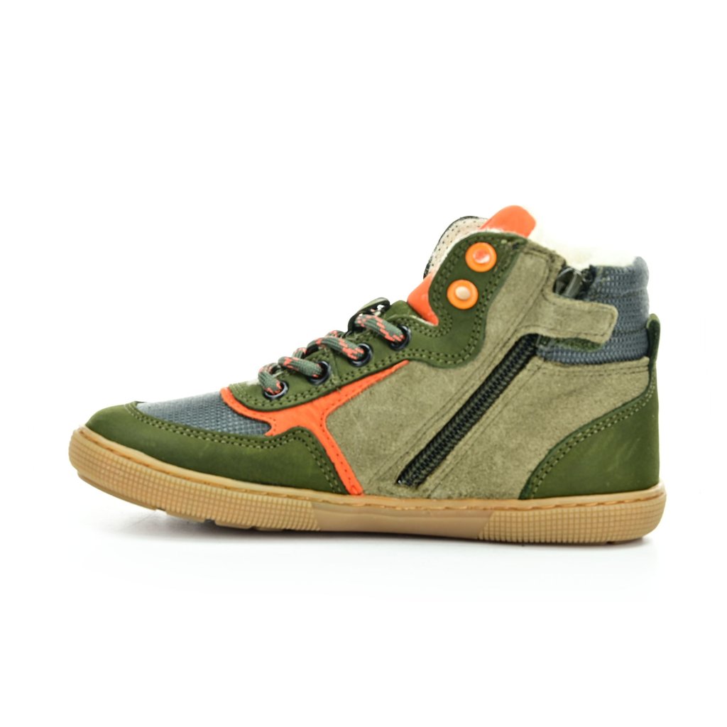Koel4kids Danish Nappa Wool Khaki Winterbarfußschuhe