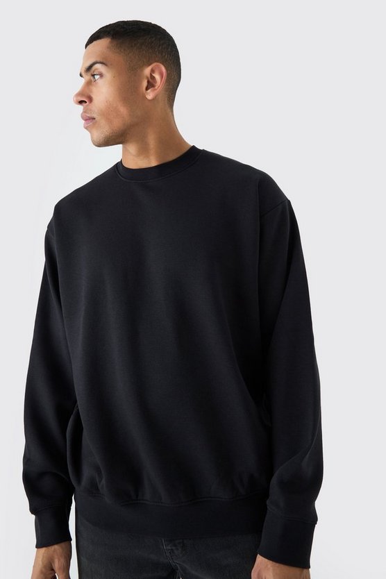 Basic Oversized Crew Neck Sweatshirt