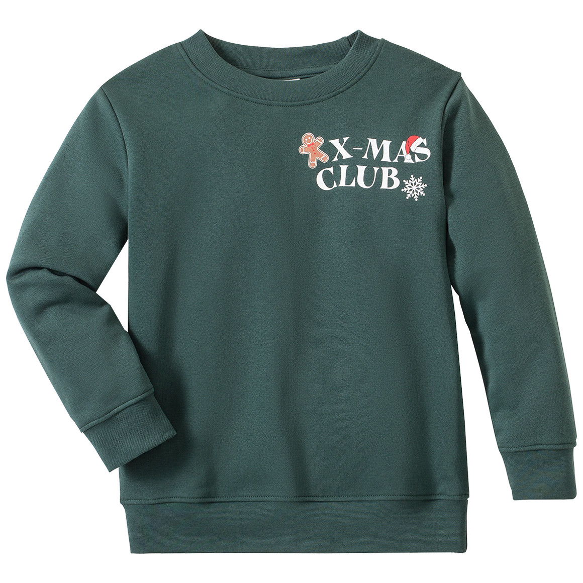 Jungen Weihnachtssweatshirt mit Schriftzug
