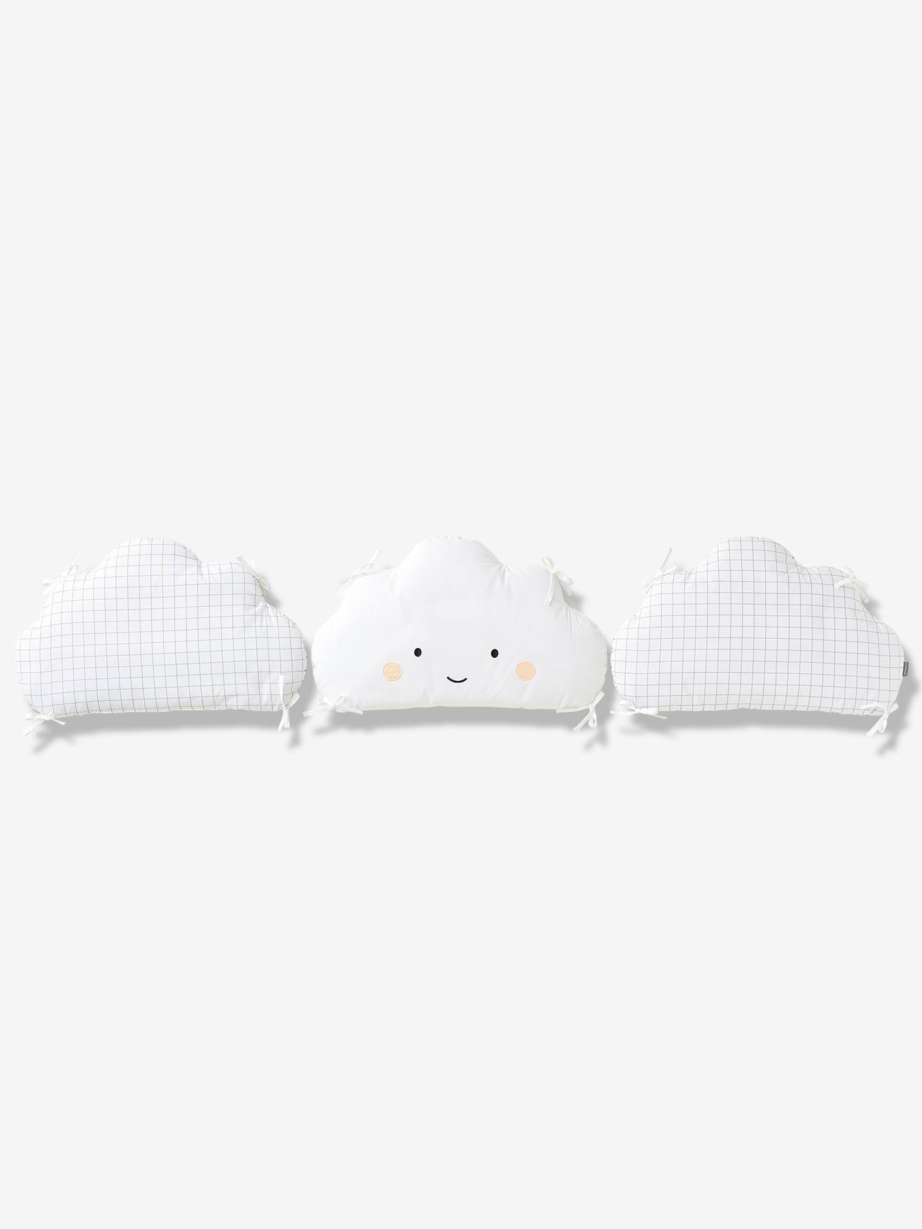 Vertbaudet Baby Bettumrandung WOLKE UND STERNE Oeko-Tex - weiß