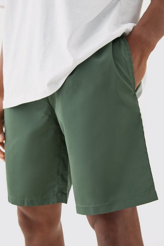 Komfort Nylon Shorts mit elastischem Bund