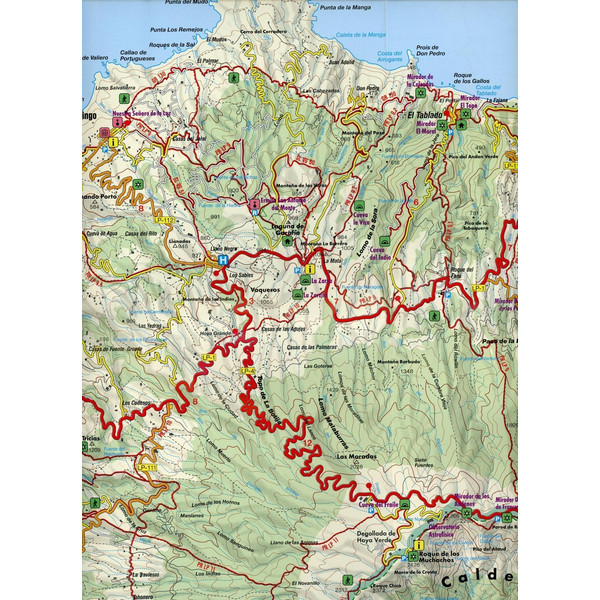La Palma  1 : 40 000. Auto- und Freizeitkarte - Straßenkarte