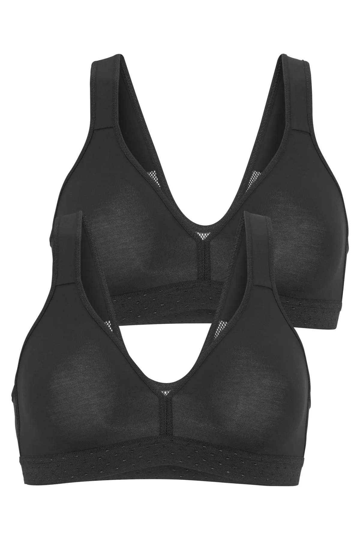 PETITE FLEUR  Sport-BH - Schwarz - Unifarben