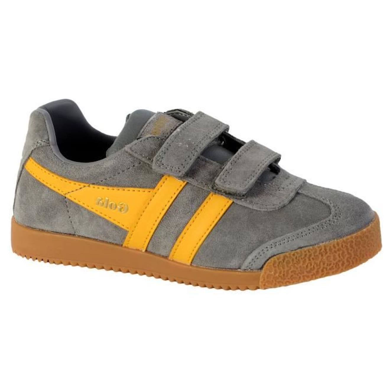 Basket Gola Enfant Harrier Velcro gris