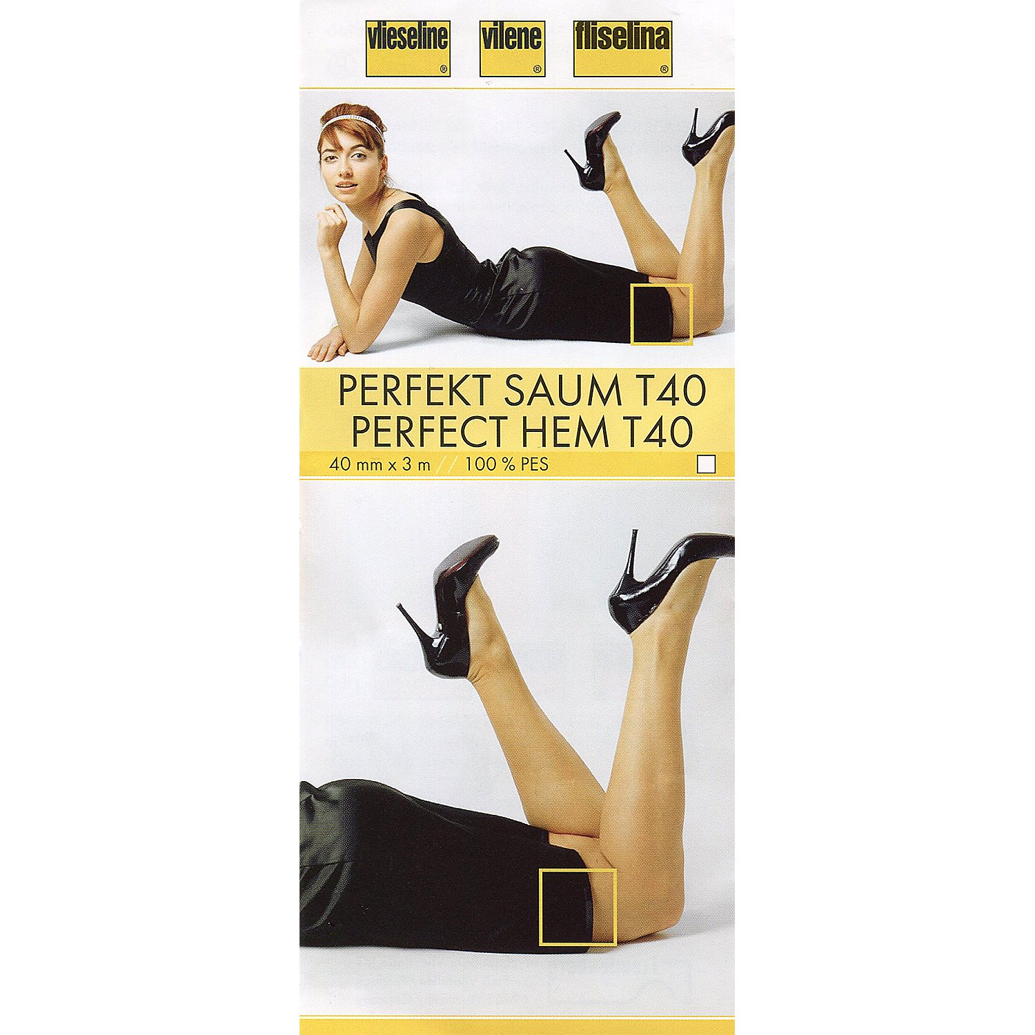 Vlieseline ® Perfekt Saum T40, weiß, Breite: 4 cm, Länge: 3 m