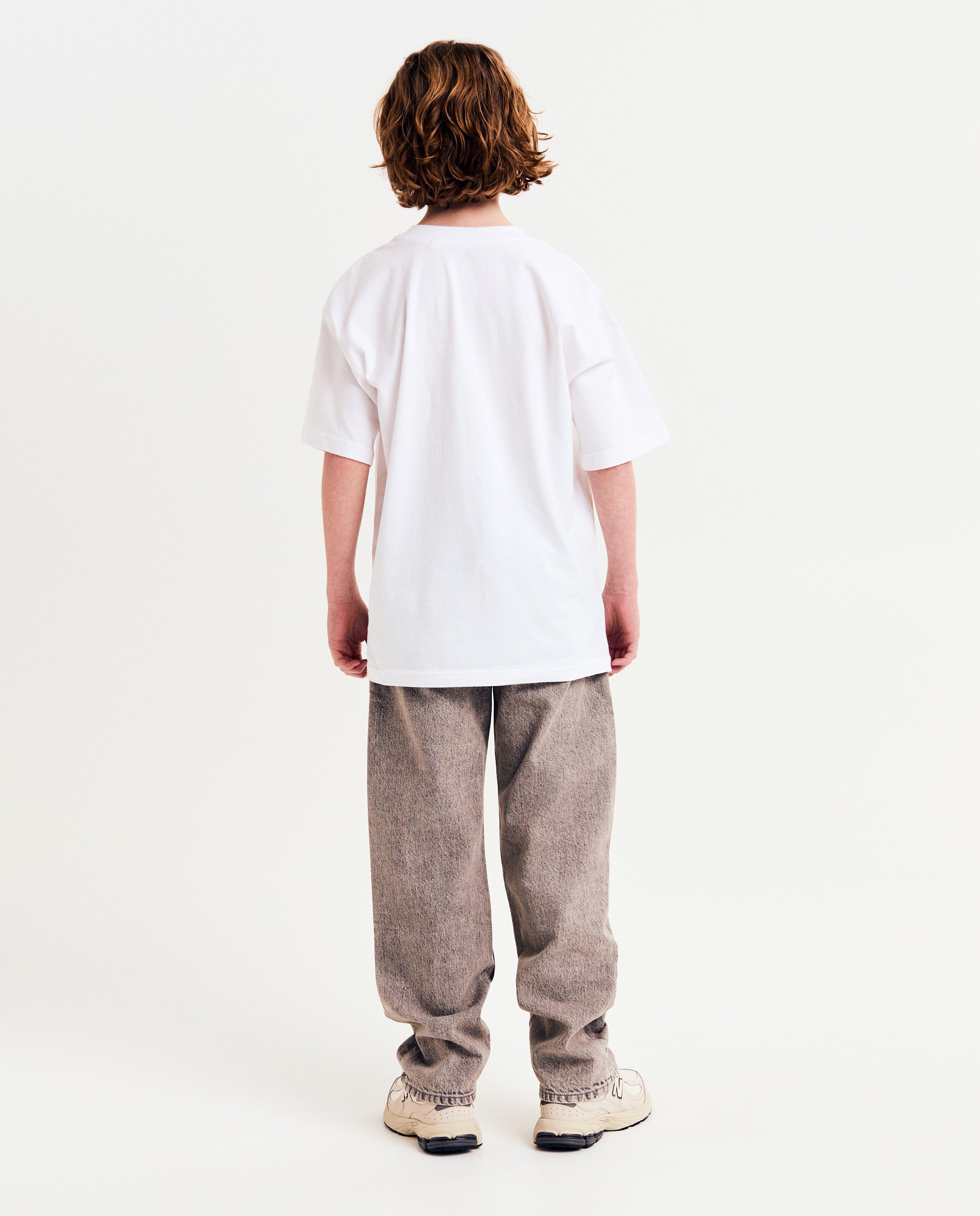 Tricou Fish & Chips cu imprimeu MTV alb