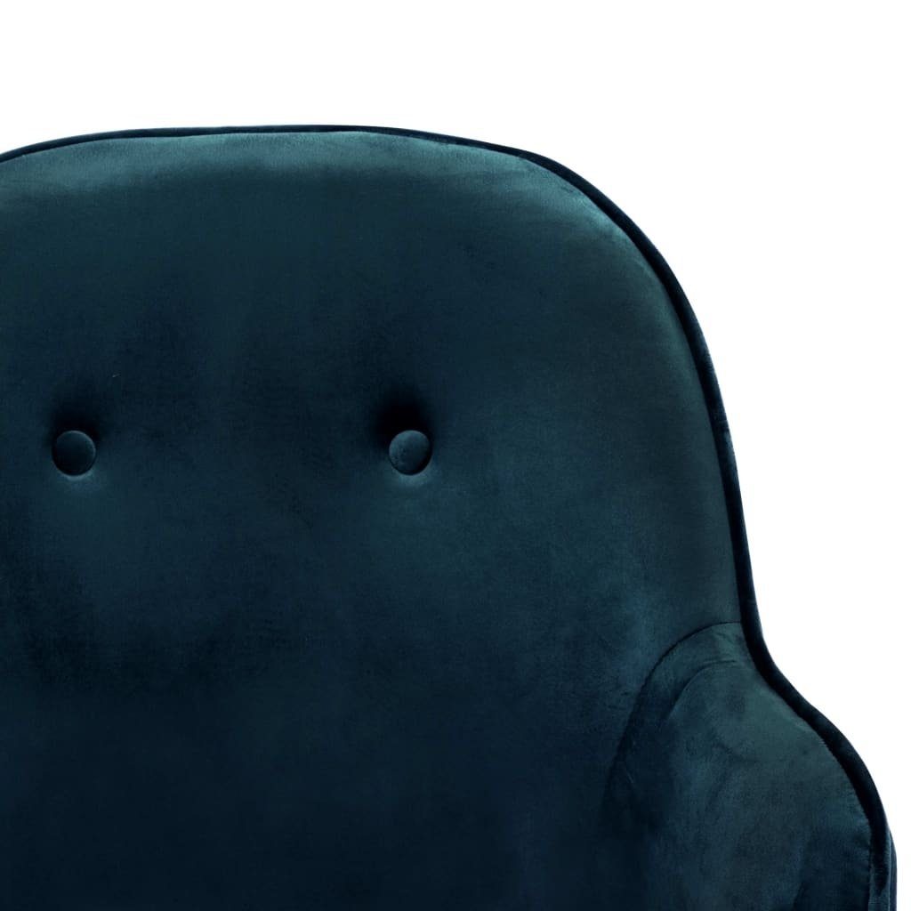 möbelando Schaukelstuhl Aletshausen (B/H/T: 60x84x74 cm), aus Samt in Blau