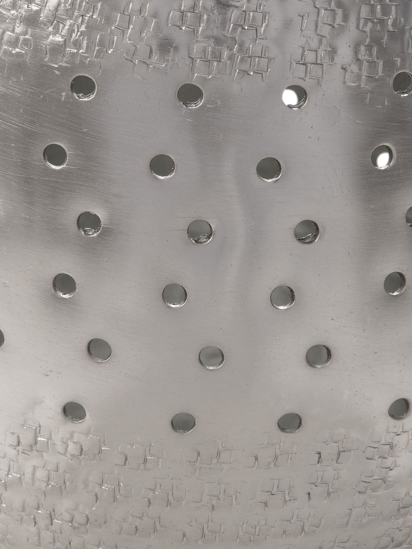 Polka Holes Windlicht, Silber