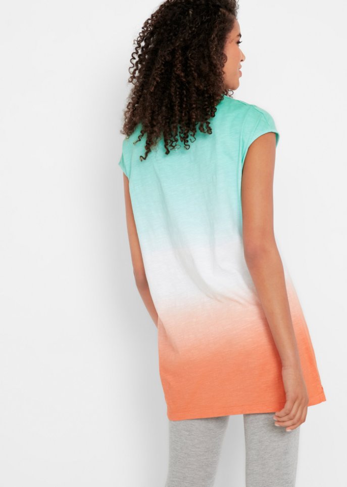 Boxy-Longshirt mit seitlichem Schlitz