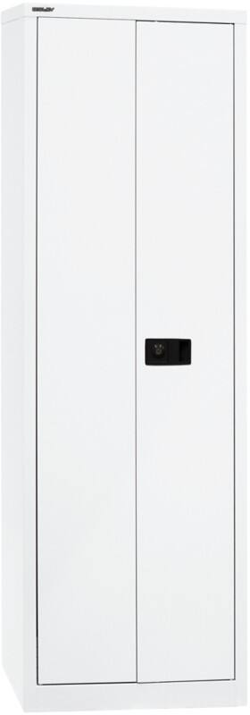Bisley Flügeltürenschrank Universal Verkehrsweiß 600 x 400 x 1.950 mm