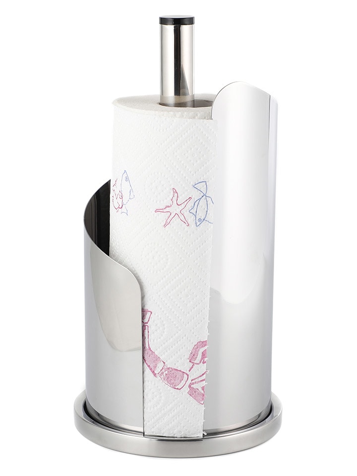Echtwerk Küchenrollenhalter in Silber - (H)33 x Ø 15,5 cm günstig kaufen onesize