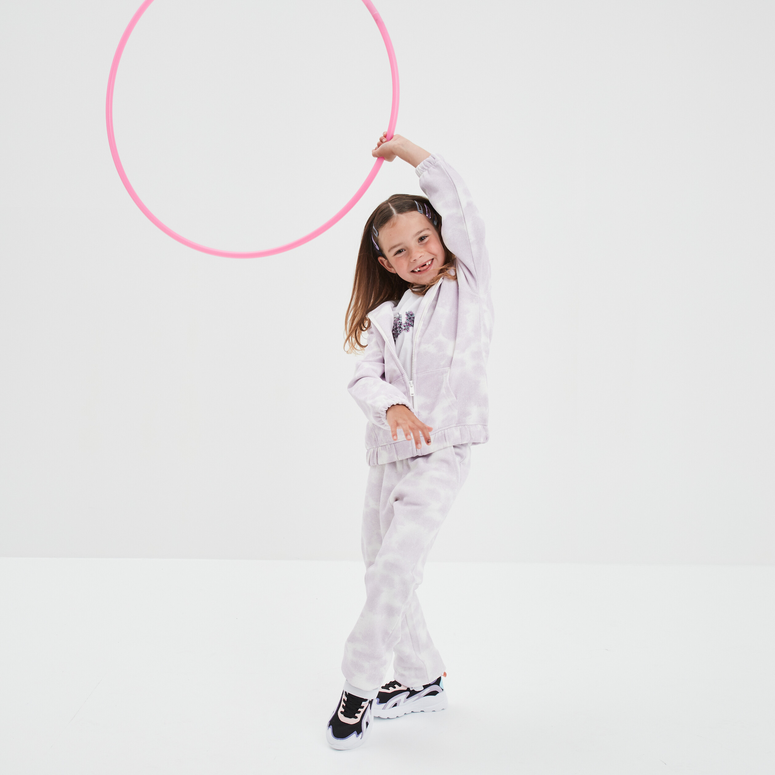 Pantalon de jogging droit molleton ecru fille | La Halle