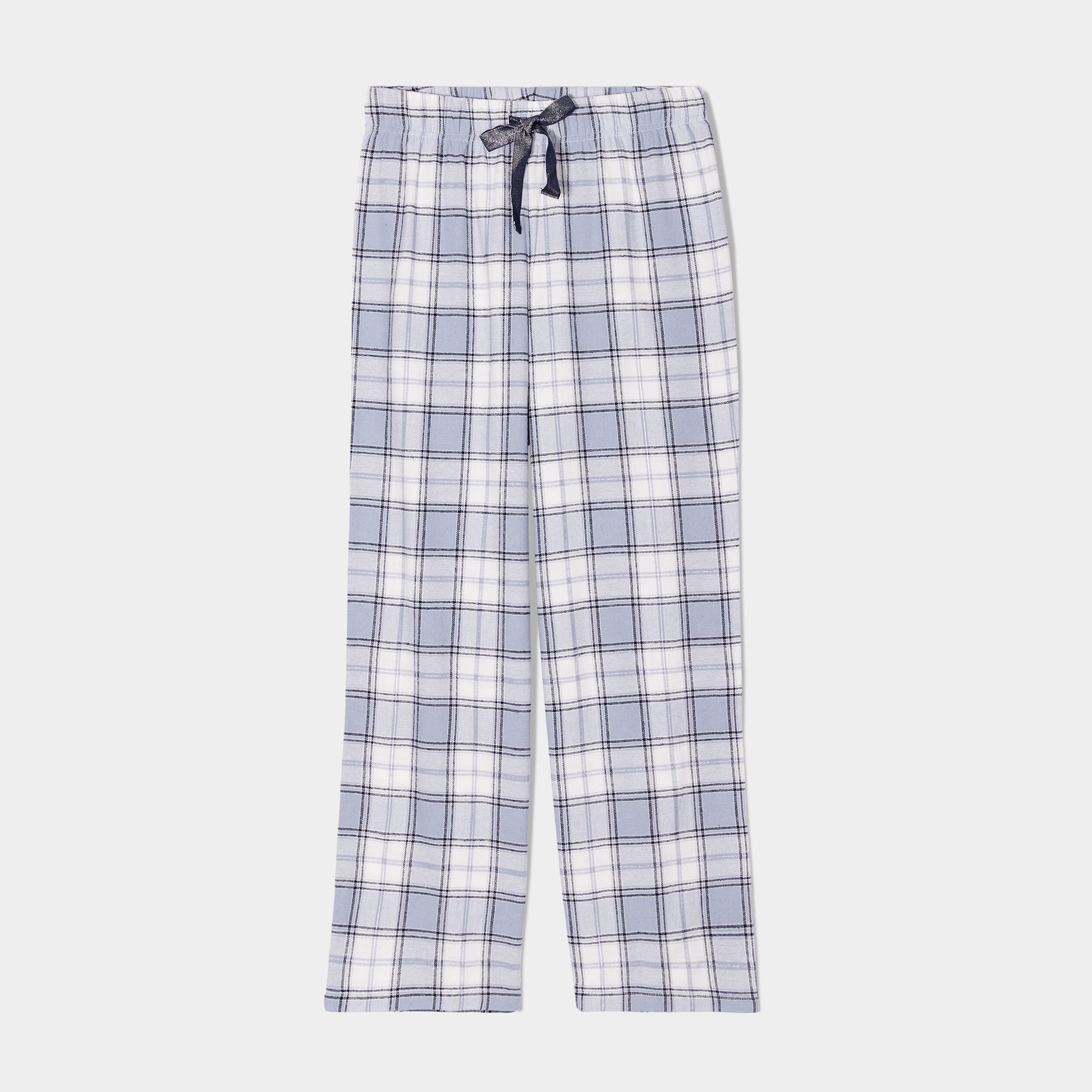 Pantalon de pyjama taille élastiquée bleu femme | La Halle