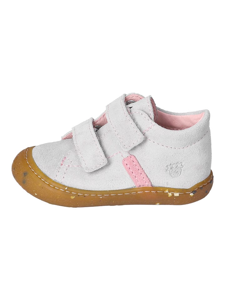 PEPINO Leder-Sneakers in Grau/ Rosa günstig kaufen