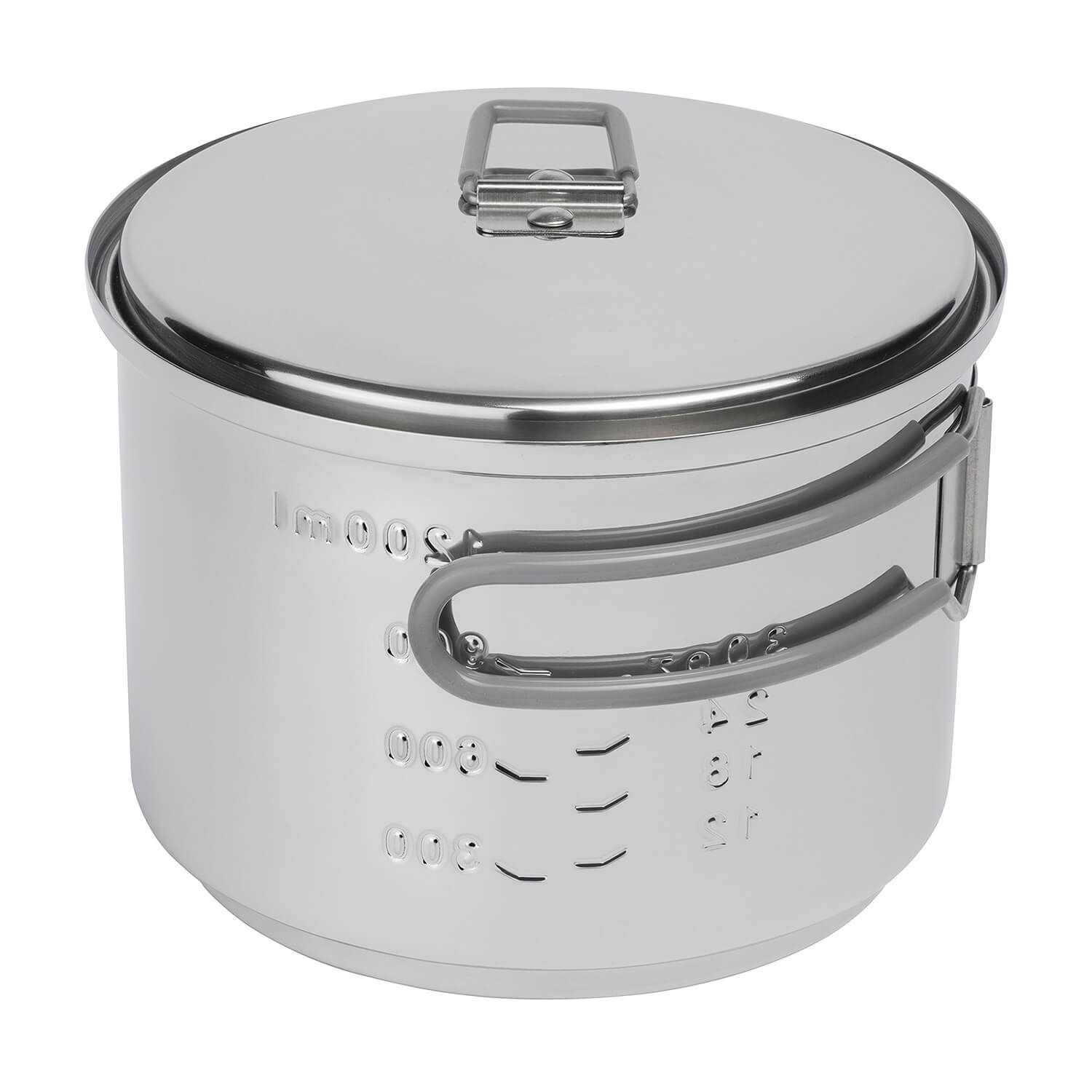 Spiritus Kochset 1500 ml Edelstahltopf