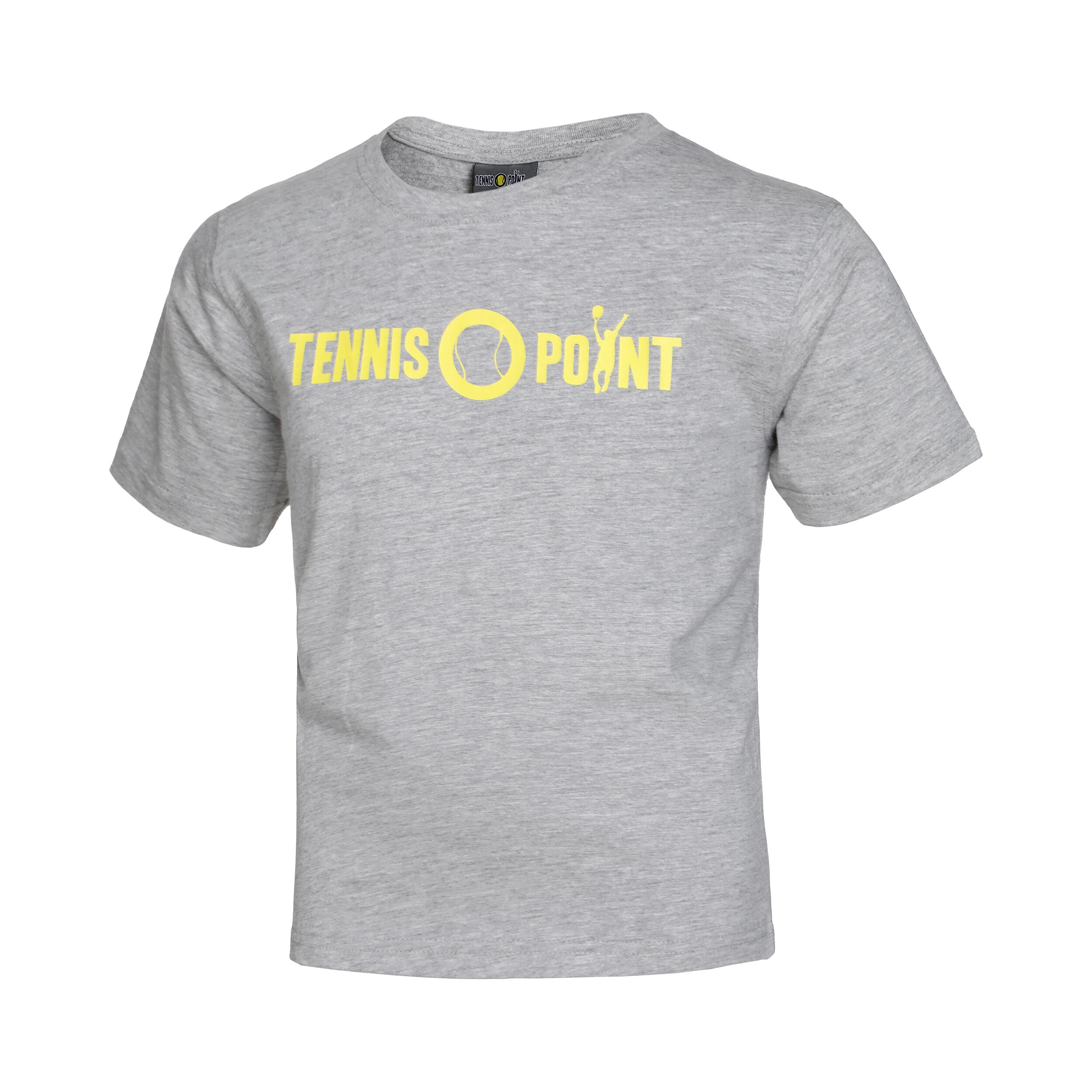 Basic Cotton T-Shirt Kinder - Hellgrau, Gelb