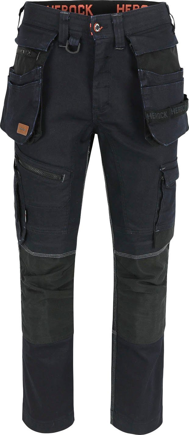 Herock Arbeitshose Linx Stretch, Slim Fit, Cordura® Verstärkungen, Abhnembare Nageltaschen